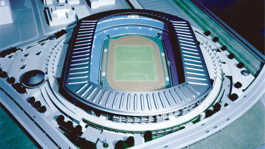 日産スタジアム　模型　Nissan Stadium